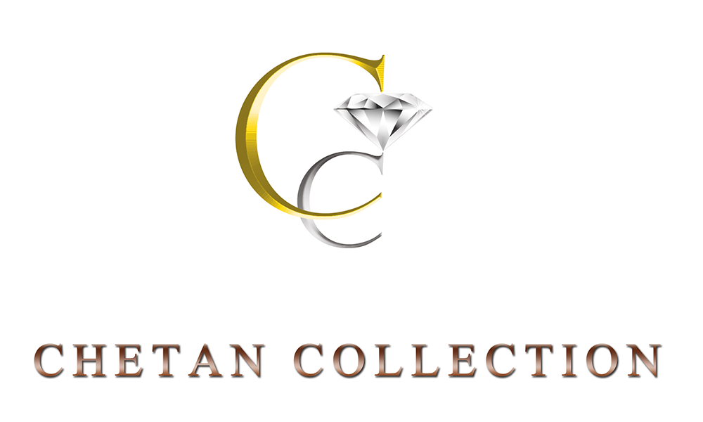 chetan collection logo, two c's with a diamond icon
